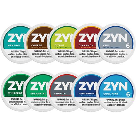 zyn flavors.